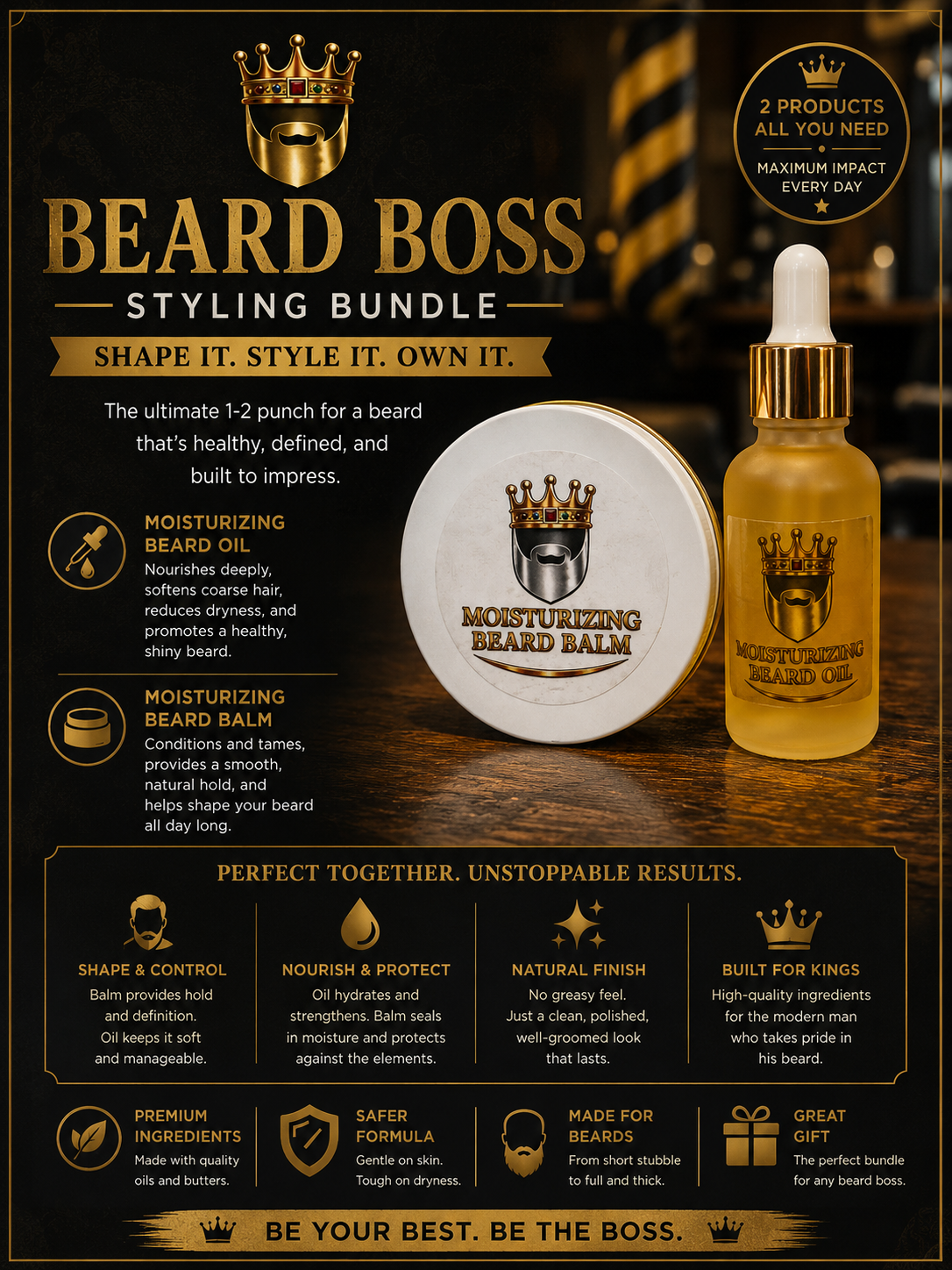 Beard Boss Styling Bundle