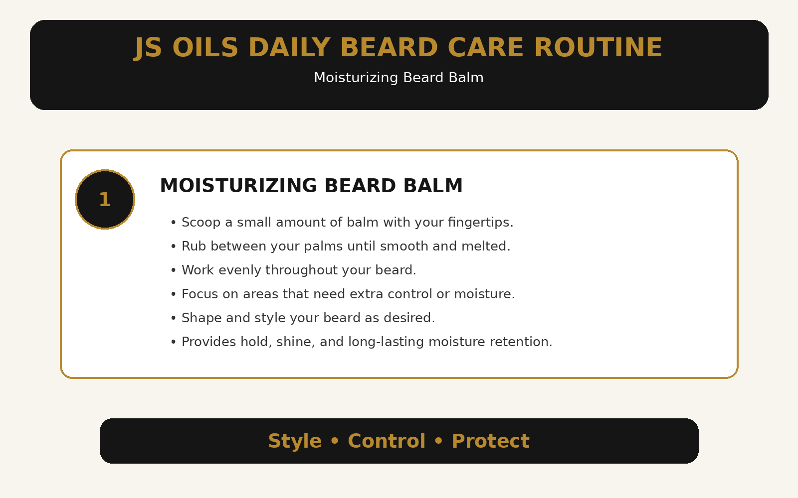 Moisturizing Beard Balm